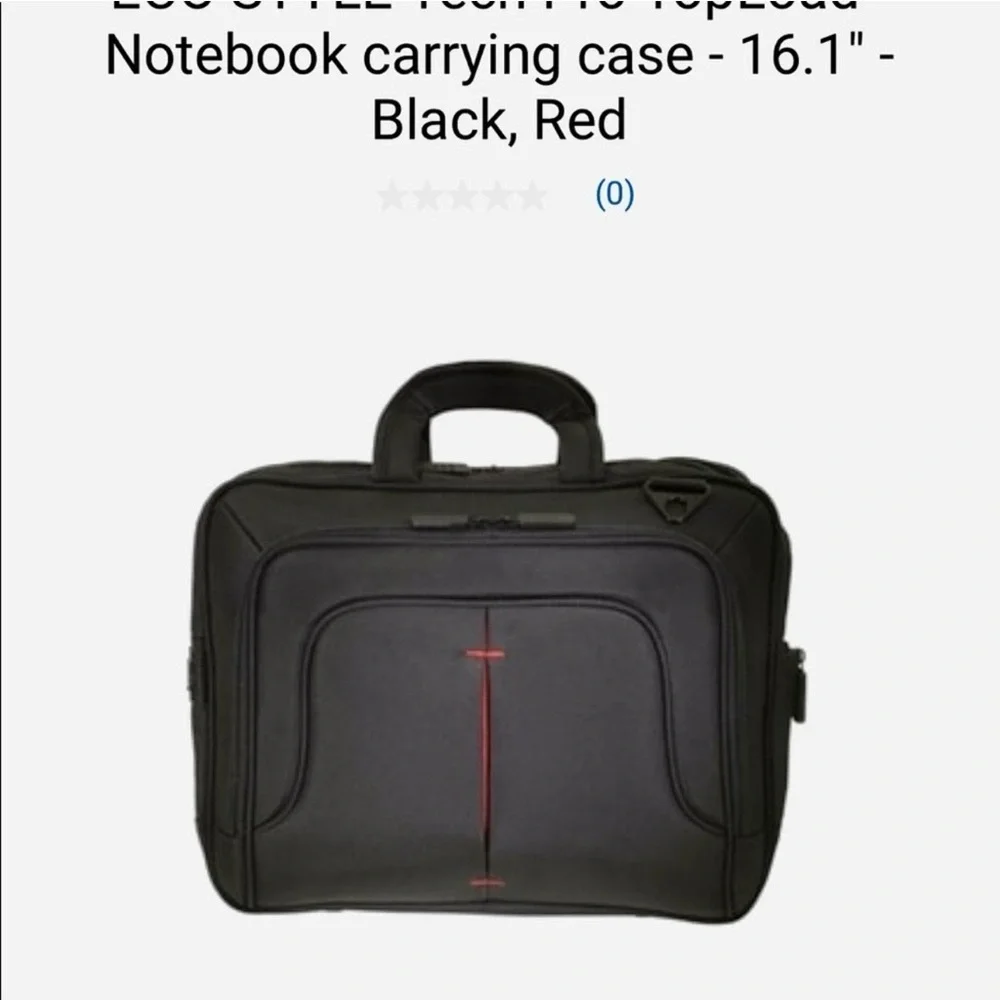 Black Travel Briefcase Laptop Organizer